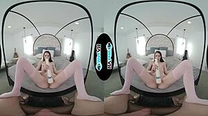Oh wow, my helpful girlfriend gets fucked in POV style VR porn!