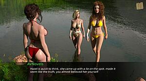 nursing back to pleasure 23 hot brunette flirts with av