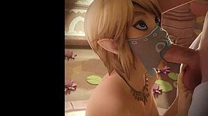 in legend of zelda, link becomes a femboy and gets anal sex