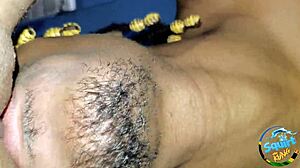 petite ebony lesbian feels ecstatic squirting