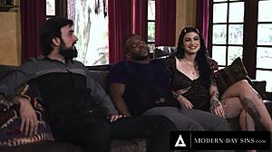 modern-day sins - interracial swingers convince married friend to cheat in bisexual threesome
