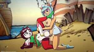 Megumi And Yaya Panda Share Intimate Moments In Hentai Adventure