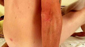 chick in white lingerie rides dick in shaved cunt