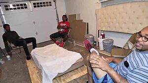 18yr Blasian Star's First Gangbang Bangs Hard!