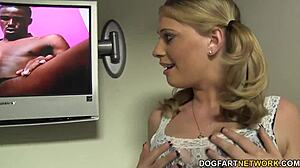 Allie James Visits Gloryhole In Public Park