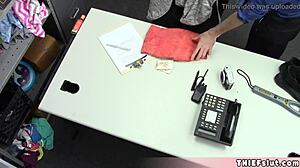 why did this redhead teen 18+ shoplifter get caught by the mall cop?