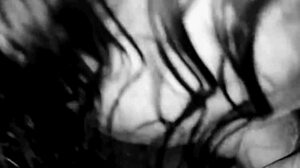 Slut wife with big ass sucks dick in home video, jerking off