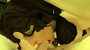 Have you seen this anime hentai where she gets a true facial again after blowjob?