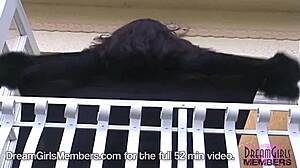 Gorgeous Fit Brunette Model Strips in Debut Lingerie Shoot