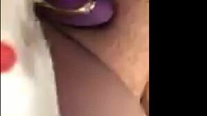 Latina babe masturbates with toys leading to intense squirting