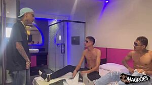 can this brazilian guy take two cocks?!