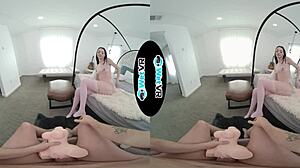 Oh wow, my helpful girlfriend gets fucked in POV style VR porn!