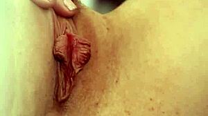 watch this cute blonde reach a wild orgasm while masturbating at the gym