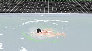 i watch anime girl swim in micro bikini with nip slip