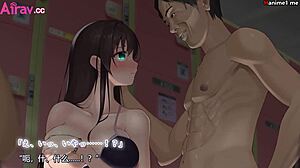 Anime Girls in Bikinis Pose Playfully at the Beach