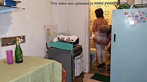 Nicole visits Myke Brazil for food and anal sex