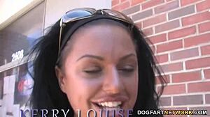 Busty Kerry Louise Sucks Big Black Cock At Gloryhole