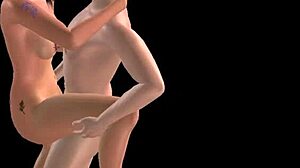 Animated Porn: Japanese Man Fucks Indian Girl Standing