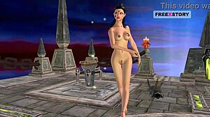 Indian Teen Poses in Animated 3D Cartoon Positions