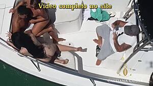 Young brunette gives ass to captain in big cock anal scene