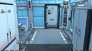 Red Haired Step Sister Bathes In Shower