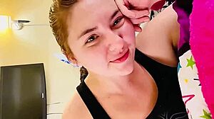 my blue-green eyed girlfriend got bent over for hardcore sex