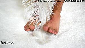 i love worshiping the huge feet of this sexy gay man in high definition fetish video