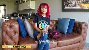 Petite 18yo Latina Redhead Intensely Pounded By Big Cock Casting Agent