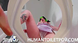 Kittycamtime shocked by human toilet surprise! 😲