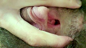 Fingering my hairy slutty hole feels so intense and wet