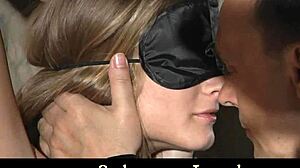 Blonde in Stockings Tied Up, Whipped, Spanked, and Dominated