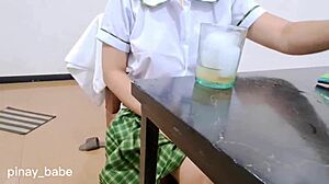 Pinay Babe Student in Class