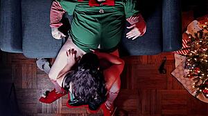 Santa's Helpers BBW Loves Anal and Cum