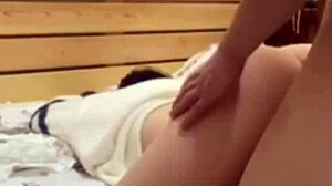 does sister's ass twist for brother's cock? she rides bareback bent over.