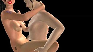 Animated Porn: Japanese Man Fucks Indian Girl Standing