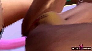 i invite my straight neighbor to the pool she will taste my plastic cock - sexual hot animations