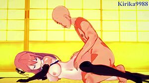 kagura and tae shimura join tsukuyo in intense hentai sex with the old man