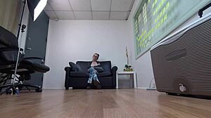 ivy red skinny redhead in casting pov interview