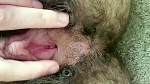 Fingering my hairy slutty hole feels so intense and wet