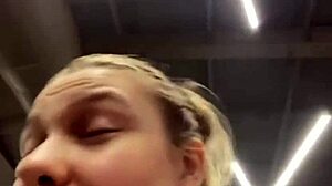 Crazy anime girl fingers wet pussy during gym masturbation in public