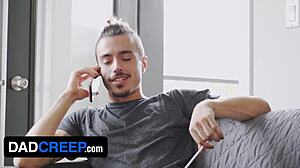 Sean Peek feels Rocky Vallarta's big boner and fucks him