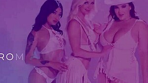 Stepmom Serene Siren seduces Jazlyn Ray for lesbian yoga sex