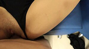 Mature neighbor seduces with saggy tits