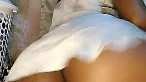 Creampie scene features big ass and small tits in detailed action