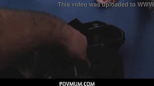 povmum stepmom alana cruise with big tits rides skinny stepson’s cock hard.