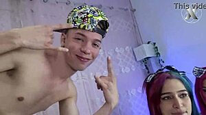 jazmin getting her throat fucked with friends 😈