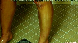 Super Cute Brunette Teen 18+ Enjoys Hot Shower Bathing