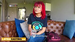 Petite 18yo Latina Redhead Intensely Pounded By Big Cock Casting Agent