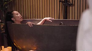 Allie explores Nicole's pussy with rimjob and lick