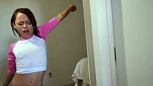 Holly Hendrix nearly caught riding stepbrother in taboo anal